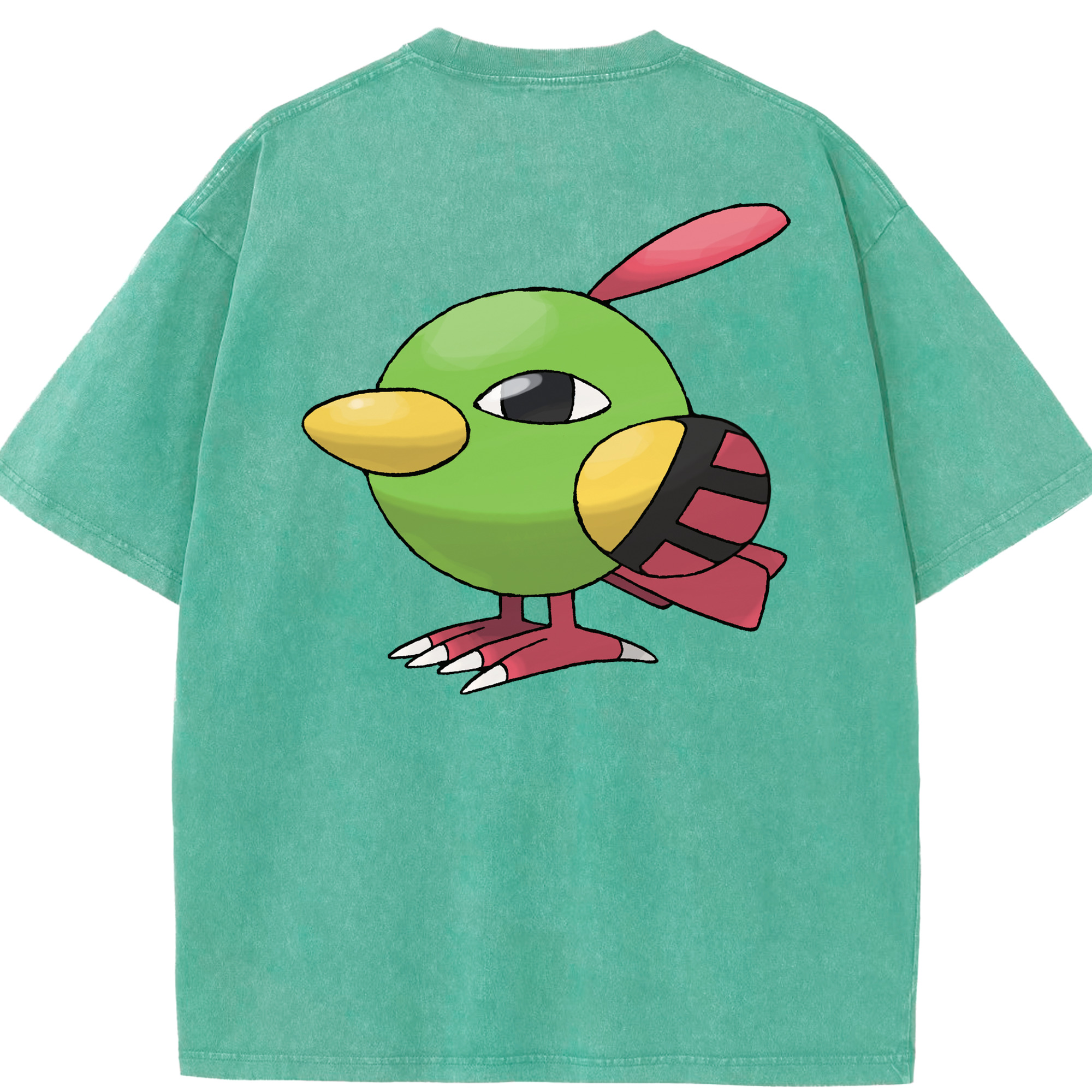 （画像用） ポケットモンスター Pokémon 綿100% ヴィンテージ風 半袖Tシャツ（背面プリント）
